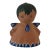 Vintage 20th Century Hand Painted Terra Cotta Boy Angel Bell For Sale