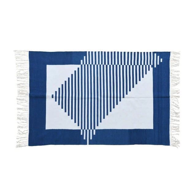 Not Yet Made - Made To Order Signy Rug, 5x8, Blue For Sale - Image 5 of 5