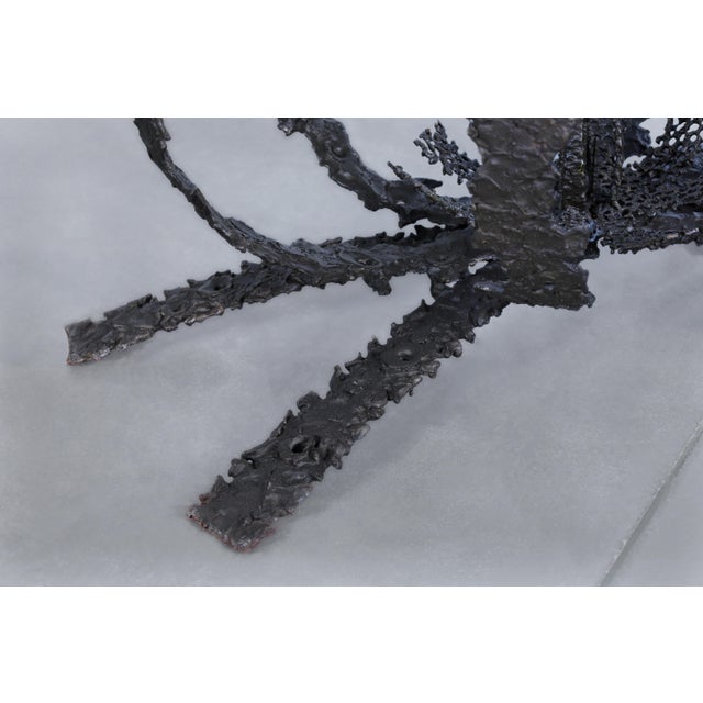 Mid-Century Modern Brutalist Bronze Coffee Table by Daniel Gluck For Sale - Image 12 of 14