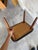 Black Vintage Danish Modern Ottoman Footstool Black Vinyl Teak Mid Century Scandinavian Stool For Sale - Image 8 of 8
