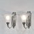 1930s Petitot & Degue French Art Deco Nickeled Bronze & Frosted Glass Modernist Wall Sconces 1930s - A Pair For Sale - Image 5 of 14