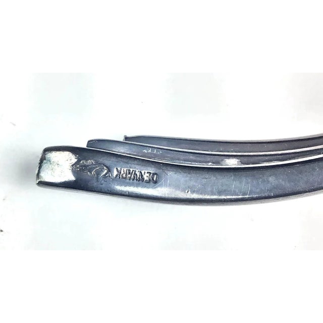 1970s Hans Jenson Silver Mid Century Modern Candle Holders For Sale - Image 12 of 13