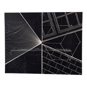 Zeke Berman1991 "Gate" Large Scale Signed Vintage Silver gelatin Print Photograph, 1991