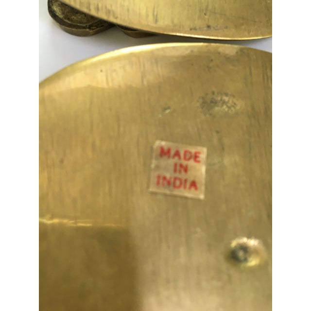 Set of 2 - Mid-Century Modern Solid Brass Memo Clips Saying "At Once" & "Later" For Sale - Image 6 of 9