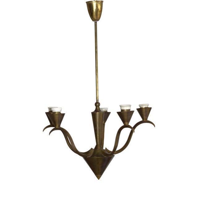 Small Viennese Salon Chandelier by Dagobert Peche, 1920 For Sale