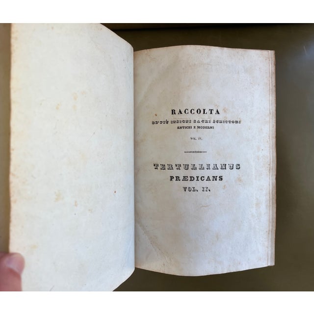 Fine Leather Bindings - The Raccolata - Books in Vellum Published Naples, Italy Circa 1841 - 3 Volumes For Sale - Image 13 of 18