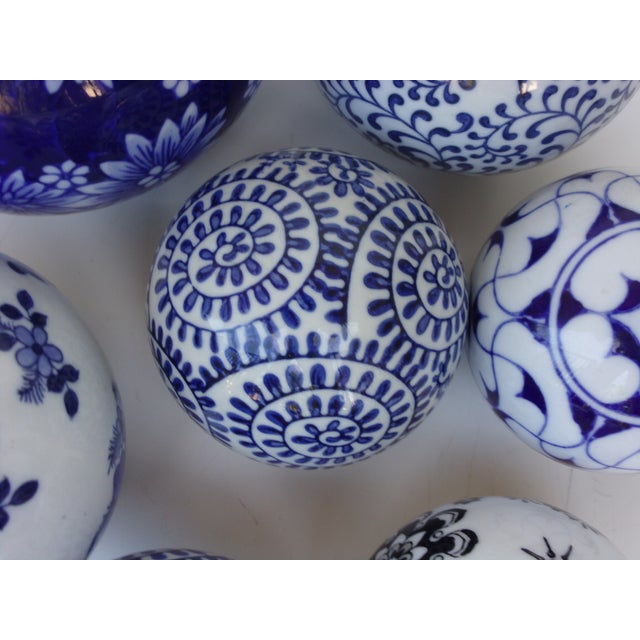 Hand Painted Decorative Ceramic Balls Set of 8 Chairish