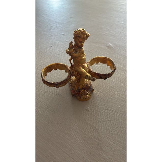 Stunning set of six Cherub themed Salt Cellars in excellent condition signed by maison Baccarat. Circa 1880.