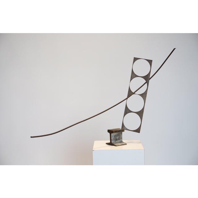 Steel Table Top Sculpture For Sale In Oklahoma City - Image 6 of 8