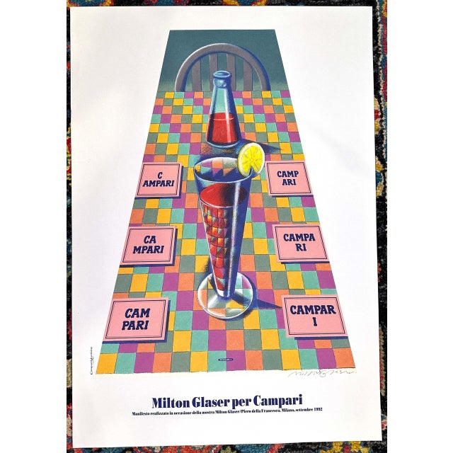 Artist: Glaser, Milton Printer: Milano Size: 27.5 x 39 in / 70 x 100 cm On/Off Linen: Unlined Print Technique: Lithograph...
