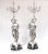 Silver Bronze Candleholders by Gregoire Figurines, Set of 2 For Sale - Image 5 of 11