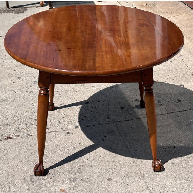 18th C Style Chippendale Ball & Claw Fruitwood Table.