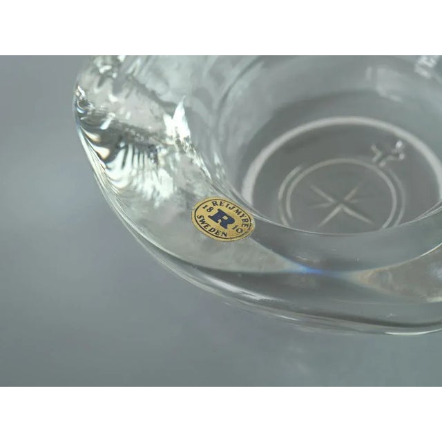 Glass Candleholder from Reijmyre, Sweden, 1960s For Sale - Image 7 of 10