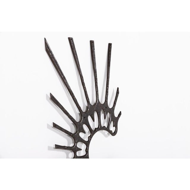 Brutalist Wall Sculpture, 1980s For Sale - Image 4 of 7