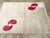 Galerie Shabab Collection Mid-20th Century Handmade Persian Art Deco Paisley Scatter Rug in Cream and Red For Sale In New York - Image 6 of 10
