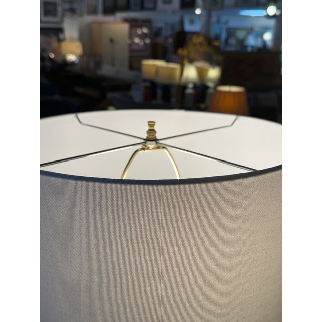 Jan Showers for Kyle Bunting Murano Glass Swirl Table Lamp With Gold Leaf For Sale - Image 12 of 12