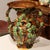French 19th Century French Painted Ceramic Barbotine Vase With Vine, Grape & Leaf Decor For Sale - Image 3 of 10