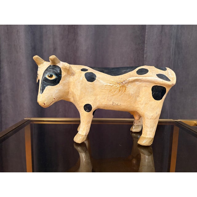 Paper Mache Cow, France, 1970s For Sale - Image 12 of 12
