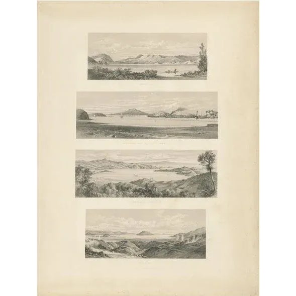 Kell, Illustration of Various Views of New Zealand, 1877, Print For Sale - Image 5 of 5
