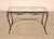 Vintage Glass Top Wrought Iron Patio Table For Sale - Image 18 of 18