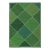 Scandinavian Flat Weave Rug by Keivan Woven Arts, Geometric Greens 4'0 X 6'2 For Sale