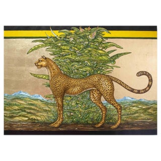 Adriano Pompa, Maremma Cheetah, Oil Paint, 2020 For Sale