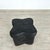 1970s Black Leather Pouf For Sale - Image 5 of 5