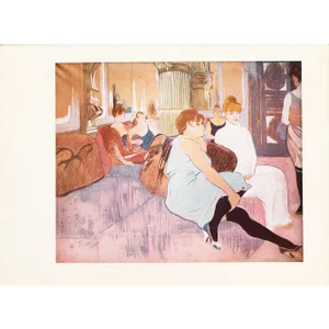 1952 After Toulouse-Lautrec "The Salon", Full-Color Print