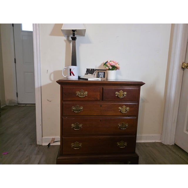 1970s Vintage Link-Taylor Solid Wood Nightstands (Matching Pair) For Sale - Image 5 of 11
