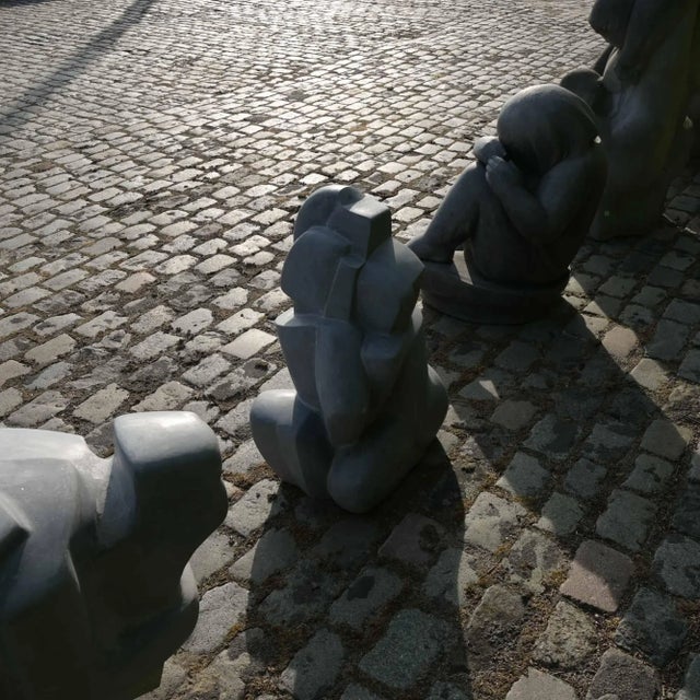 Jan Keustermans, Abstract Sculpture, Belgian Blue Stone For Sale - Image 11 of 18