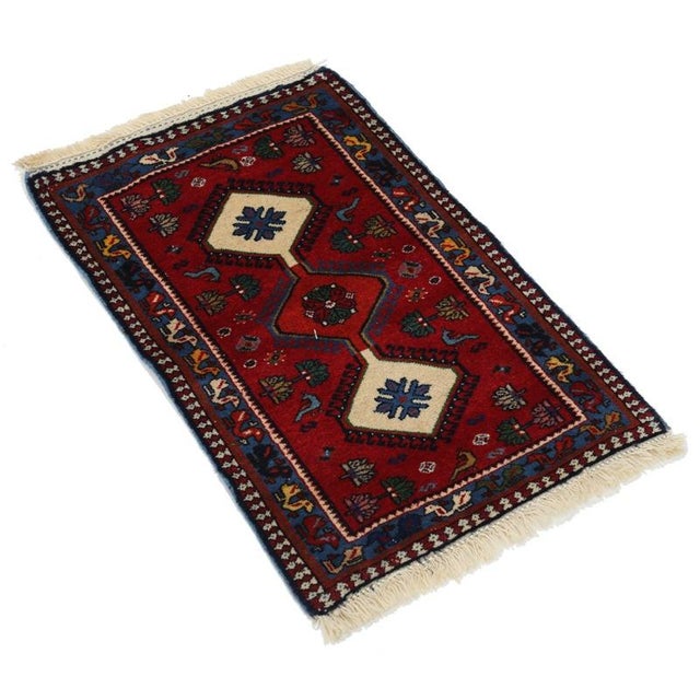 Traditional Pasargad DC Fine Hand Knotted Persian Yalameh Rug For Sale - Image 3 of 4