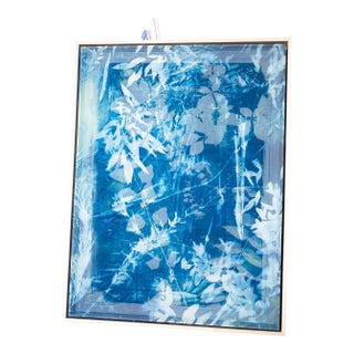 Nothing Is Wasted (In Nature or Love) by Kristen Abbott, Original Cyanotype, Framed For Sale