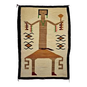Early 20th Century Navajo Style Rug - Large Single Kachina