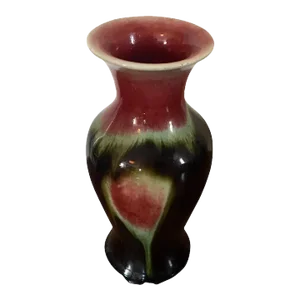 19th Century Chinese Flambe Oxblood Sang de Boeuf Porcelain Vase