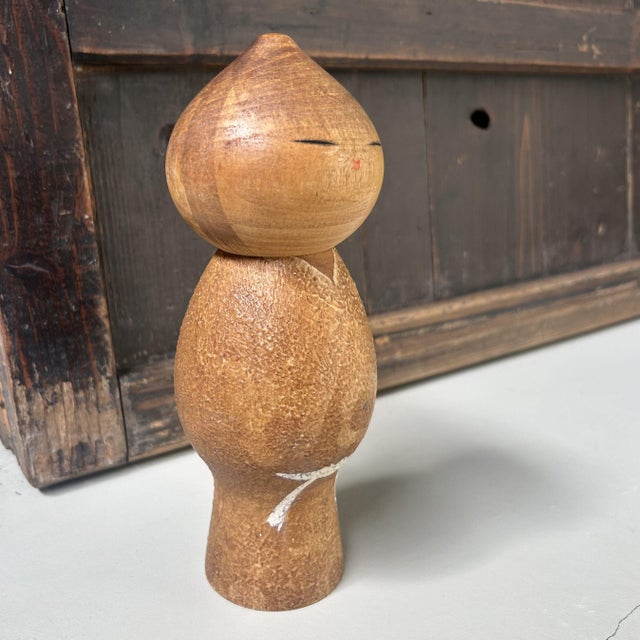 Beige Kokeshi Mushin Figurine by Watanabe Masao, 1960s For Sale - Image 8 of 10