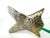 1980s Modern Coastal Glass Serving Piece With Cast Aluminum Fish For Sale - Image 4 of 15