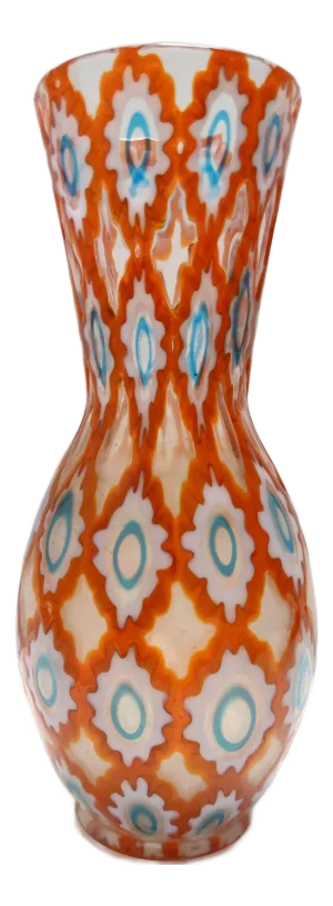 Orange Murano Glass Vase from Barovier & Toso, 1970s
