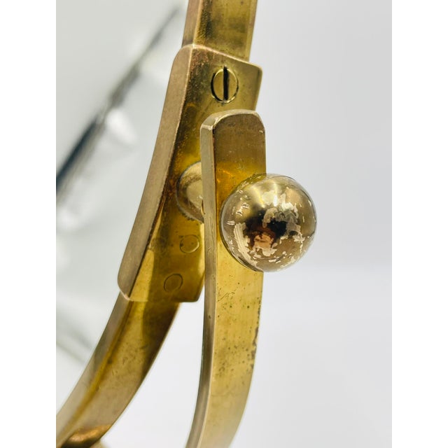Vintage Brass Vanity Mirror by Charles Hollis Jones, Usa, 1960s For Sale - Image 14 of 16