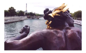 Louise Weinberg "Water Goddess With Cattails and Eiffel Tower, Paris" Photo