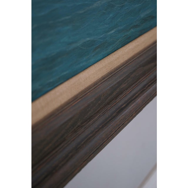 1960s Vintage Tall Sailing Ships Oil Painting on Canvas of Chesapeake Bay Signed For Sale - Image 5 of 12