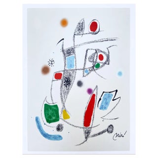 Joan Miró, Maravillas con variaciones No.10, 1975, Lithograph For Sale