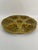 A striking glazed earthenware French Majolica (or barbotine) Oyster Plate crafted by the famous Gien workshop in France....