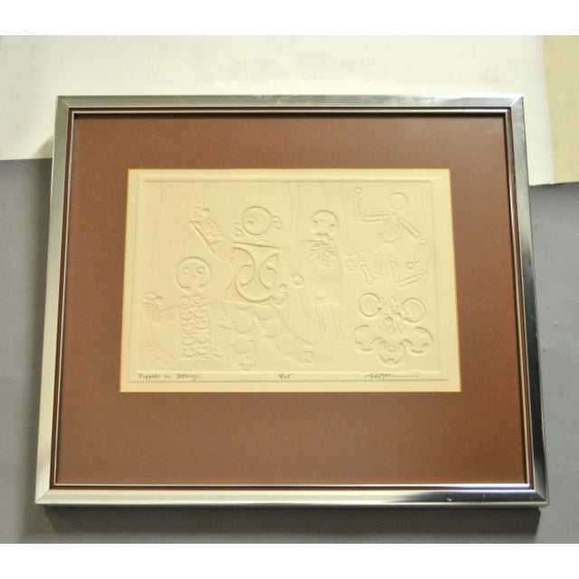 Feigen Mixed Media Superb Multi-Dimensional Wall Art Titled Puppets on Strings For Sale - Image 12 of 13