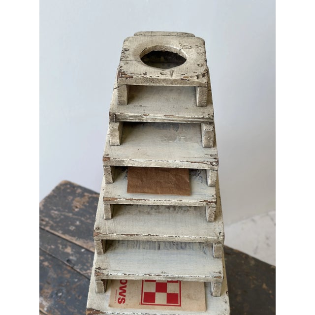 Vintage Folk Art Graduated Shop Bag Stand, Circa 1940s For Sale - Image 10 of 15