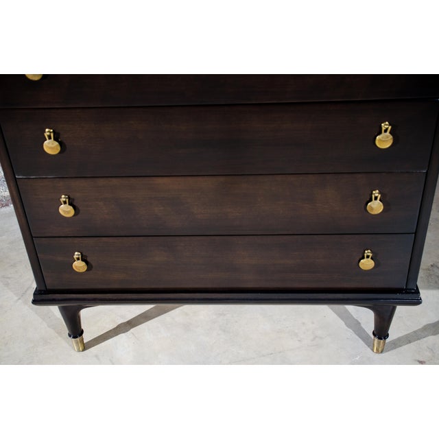 Mid Century Highboy Dresser By Renzo Rutili For Johnson Furniture