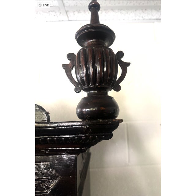 Coffee Late 19th Century Renaissance Revival China Cabinet For Sale - Image 8 of 18