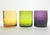 6 Colorful Blown Old Fashioned Tumbler Drinking Glasses For Sale - Image 4 of 6
