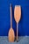 Vintage Wooden and Brass Oars, 1980s, Set of 2 For Sale - Image 4 of 7