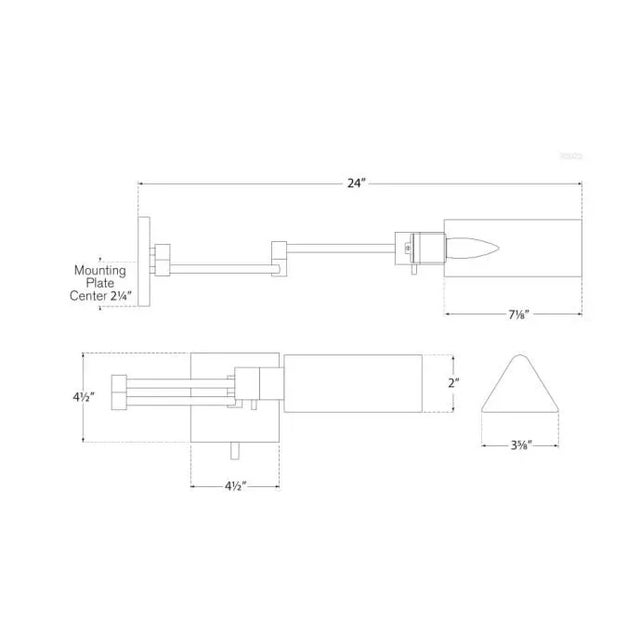 Transitional Visual Comfort Signature Studio Swing Arm Wall Light in Hand-Rubbed Antique Brass For Sale - Image 3 of 3