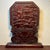 Mid 20th Century Vintage Chinese Blood Sandalwood Carved "Crane & Pine" Table Screen For Sale - Image 5 of 9
